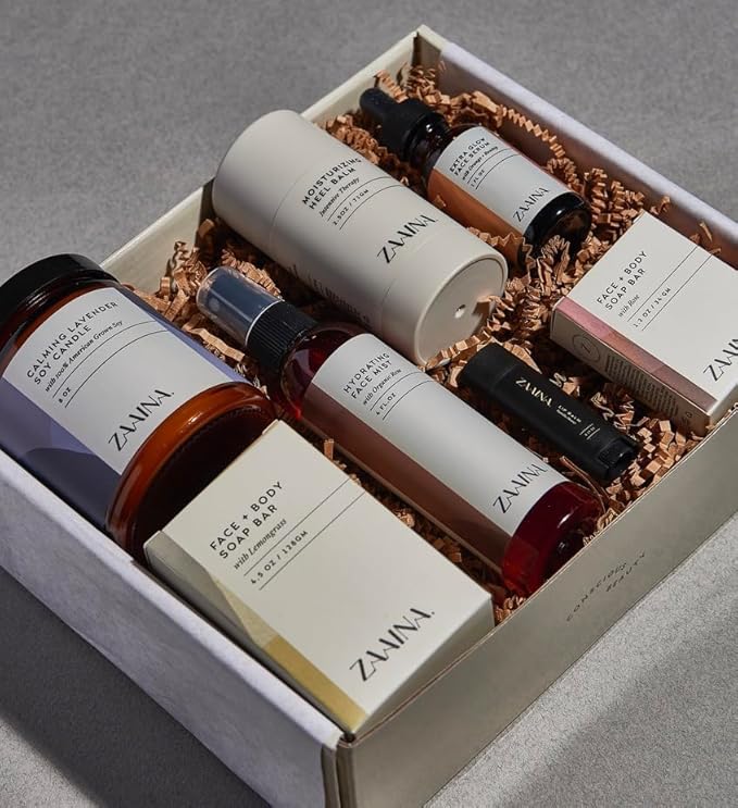 ZAAINA Spa Gift Set for Her - Luxury Self Care Spa Kit for Women, Valentine Spa Gift Basket, Pampering At Home Bath and Body Relaxation Spa Package, Gifts for Mom Wife Friend, Birthday Gifts for Women - Bloomnest