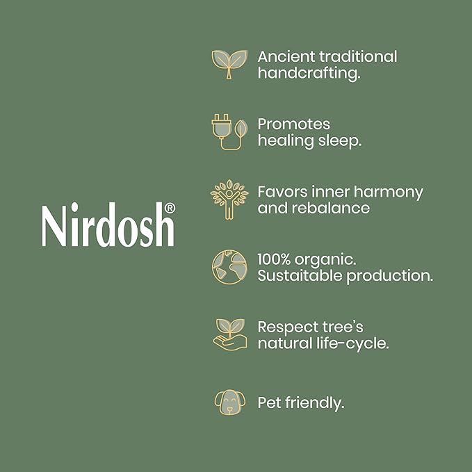 NIRDOSH PALITO - Palo Santo Sticks 100% Natural Wood from Ecuador – 15 Sticks (1.62 oz) – Yoga and Meditation - Bursera Graveolens NIRDOSH