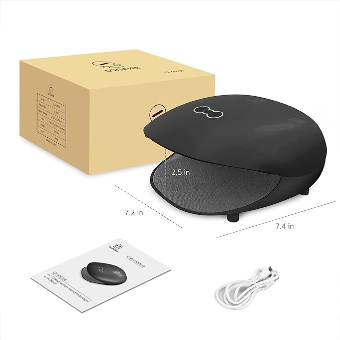 COMFIER Wireless Hand Massager with Heat -3 Levels Compression & Heating,Rechargeable Hand Massager Machine for Carpal Tunnel,Ideal Gifts for Women (Black) - Bloomnest