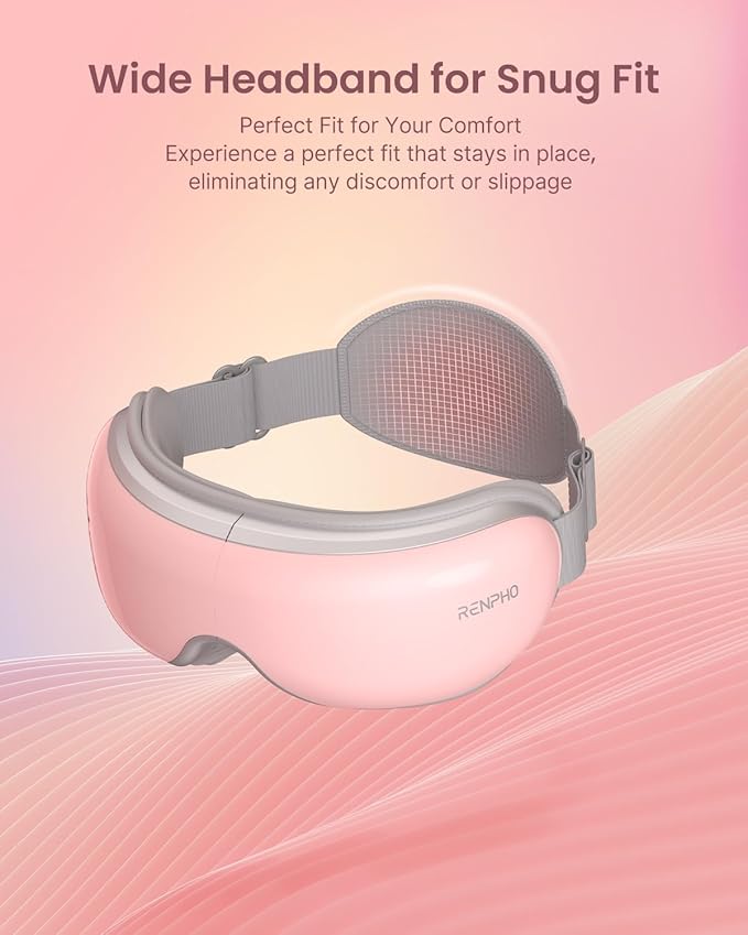 RENPHO Eyeris 1 Eye Massager with Heat, Birthday Gifts Eye Mask for Mom Dad Women Men Her Him, Smart Sleep Mask for Relax, Reduce Strain - Bloomnest
