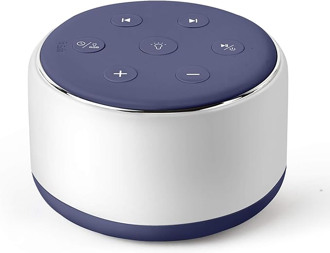 FamiSym Sleep Sound Machine for Babies Kids Adults - Rechargeable White Noise Machine for Sleeping with Night Light, 34 Soothing Sounds, Nursery Decor Baby Lullaby Machine, Registry Gift - Bloomnest