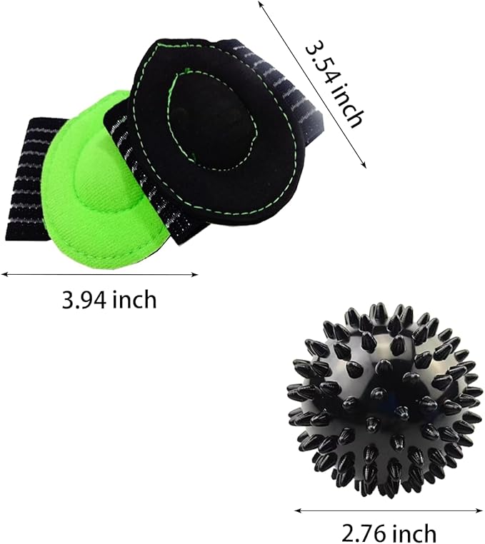 Gradient Fitness Therapy Stretching Belt, 12 Circle Multi Ring Stretching Belt (1.5 inches wide x 86.6 inches long), Therapy Equipment, Yoga Stretcher Strap,Leg Stretcher. Equipped with arch foot pads and pointed massage balls - Bloomnest