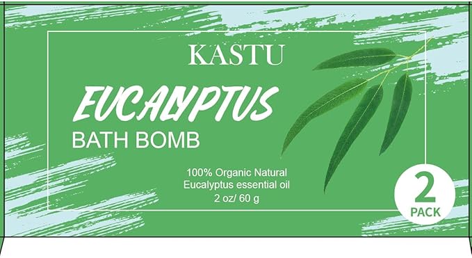 Bath Bombs Salt Balls,Eucalyptus Extract Essential Oils,Moisturizing Dry Skin,Fizzy Spa,Relaxation,Bubble Bath Bomb Gifts Idea for Men Women,2 x 100g - Bloomnest