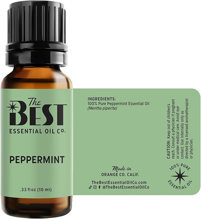 The Best Peppermint Essential Oil- Premium Grade- 100% Pure & Natural for Aromatherapy, Diffuser, Spa, Massage, Air Freshener- 10 ml (.33 fl oz) - Bloomnest