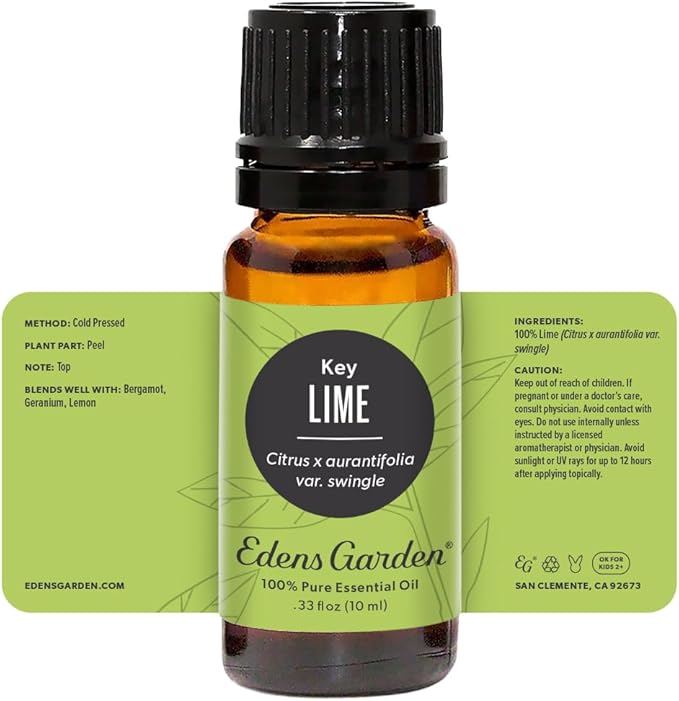 Edens Garden Lime- Key Essential Oil- 100% Pure Premium Grade, Undiluted, Natural, Therapeutic, Aromatherapy, The Best for Diffuser, Candle, Laundry, Humidifiers 10 ml (.33 fl oz) EdensGarden