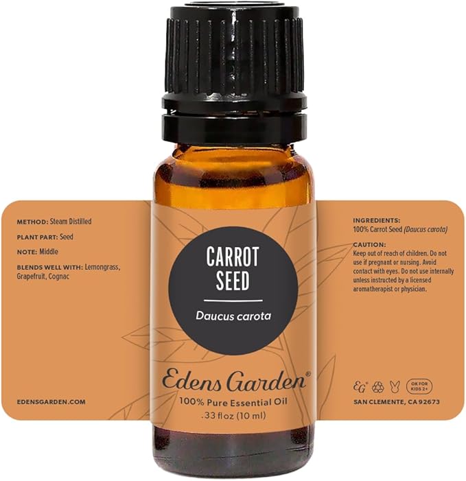 Edens Garden Carrot Seed Essential Oil- 100% Pure Premium Grade, Undiluted, Natural, Therapeutic, Aromatherapy, The Best for Diffuser, Skin, Face, Kid Safe 10 ml (.33 fl oz) - Bloomnest