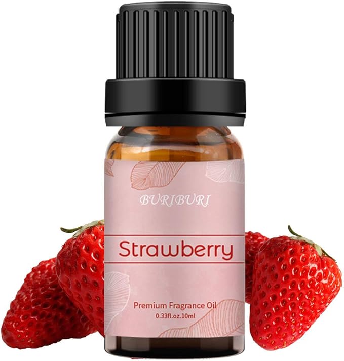 BURIBURI Strawberry Fragrance Oil, Premium Grade Strawberry Scented Oil 10ml Essential Oil for Diffusers, Candle Making - Bloomnest