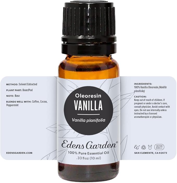 Edens Garden Vanilla- Oleoresin Essential Oil- 100% Pure Premium Grade, Undiluted, Natural, Therapeutic, Aromatherapy, The Best for Diffuser, Candle, Humidifiers, Kid Safe 10 ml (.33 fl oz) - Bloomnest
