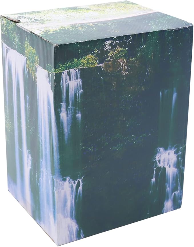 Water Fountains Indoor Tabletop Fountains Rock Fountain with Lights & Plants, Indoor Waterfall Fountain Desk Fountain Desktop Fountain for Indoor Outdoor Office Home