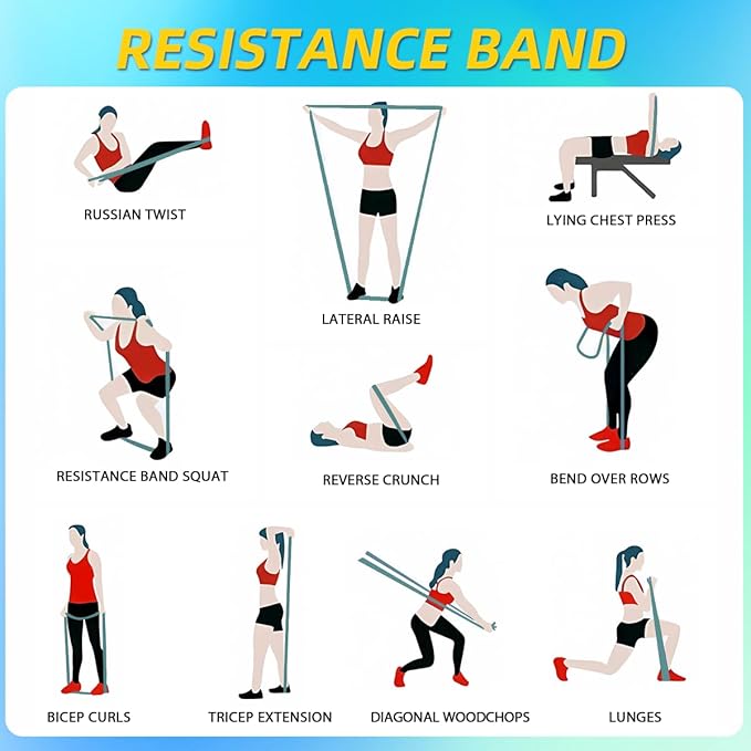 WHATAFIT Resistance Bands, Pull Up Assistance Bands, Exercise Bands, Workout Bands Set for Men and Women Home Fitness, Body Stretching, Strength Training, Physical Therapy - Bloomnest