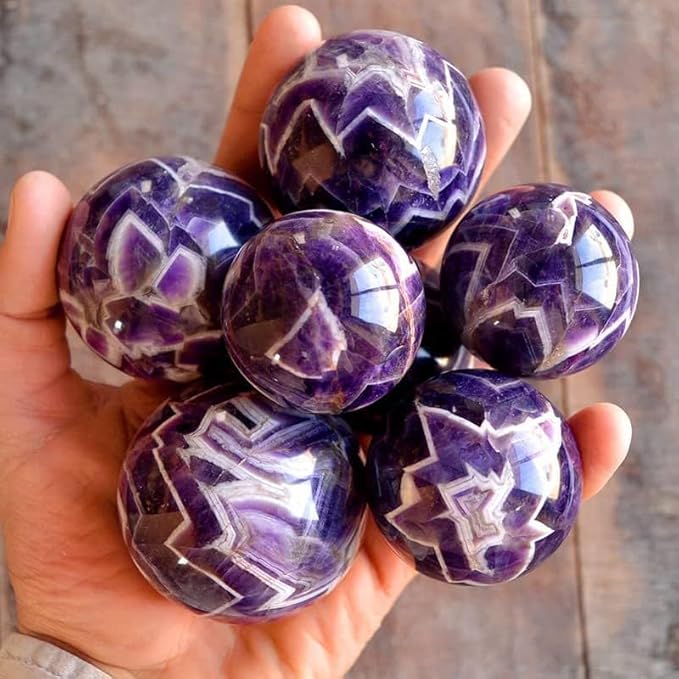 Natural Amethyst Crystal Ball,Amethyst Sphere Healing Crystal Ball with Stand (500g)… - Bloomnest