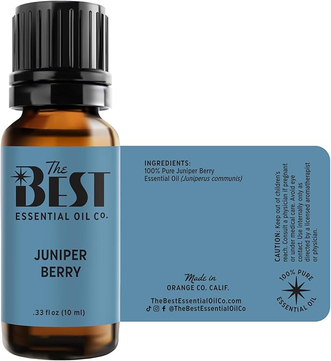 The Best Juniper Berry Essential Oil Premium Grade- 100% Pure & Natural for Aromatherapy, Diffuser, Spa, Massage, Air Freshener- 10 ml (.33 fl oz) - Bloomnest