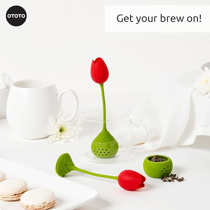 OTOTO Cute Tea Infuser - Loose Leaf Tea Steeper, Tea Accessories, Tea Diffusers, Tea Strainers, Cute Gifts, Tea Gift Set, Kitchen Gifts Cooking Gadgets - Bloomnest