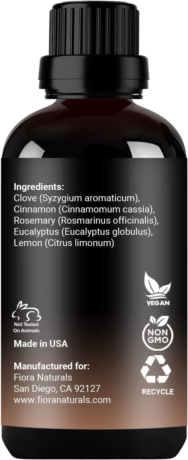 Immunity Essential Oil Blend for Health Shield Aromatherapy with Clove Cinnamon Lemon Rosemary & Eucalyptus Oil - Thieves and Robbers Safeguard Oil - Immune Support Blend - Diffuse or Apply - Bloomnest