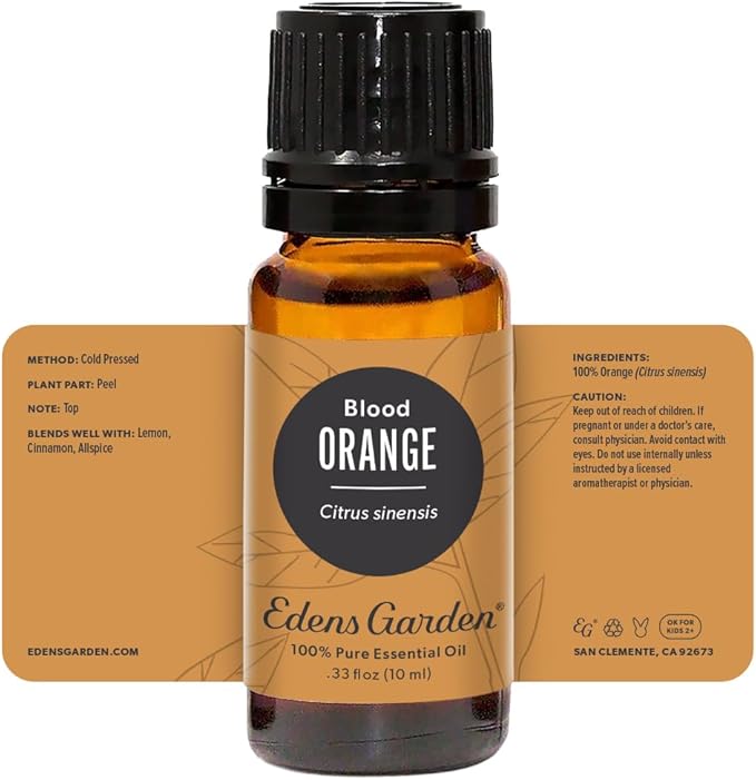 Edens Garden Orange- Blood Essential Oil- 100% Pure Premium Grade, Undiluted, Natural, Therapeutic, Aromatherapy, The Best for Diffuser, Candle, Laundry, Kid Safe 10 ml (.33 fl oz) EdensGarden