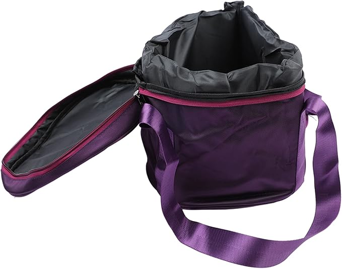 LiebeWH Music Bowl Storage Bag Dual Singing Bowl Case with External Pockets (12in Pure) - Bloomnest