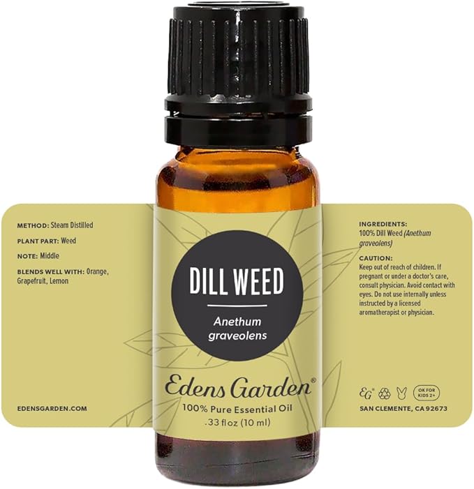 Edens Garden Dill Weed Essential Oil, 100% Pure Therapeutic Grade (Undiluted Natural/Homeopathic Aromatherapy Scented Essential Oil Singles) 10 ml EdensGarden