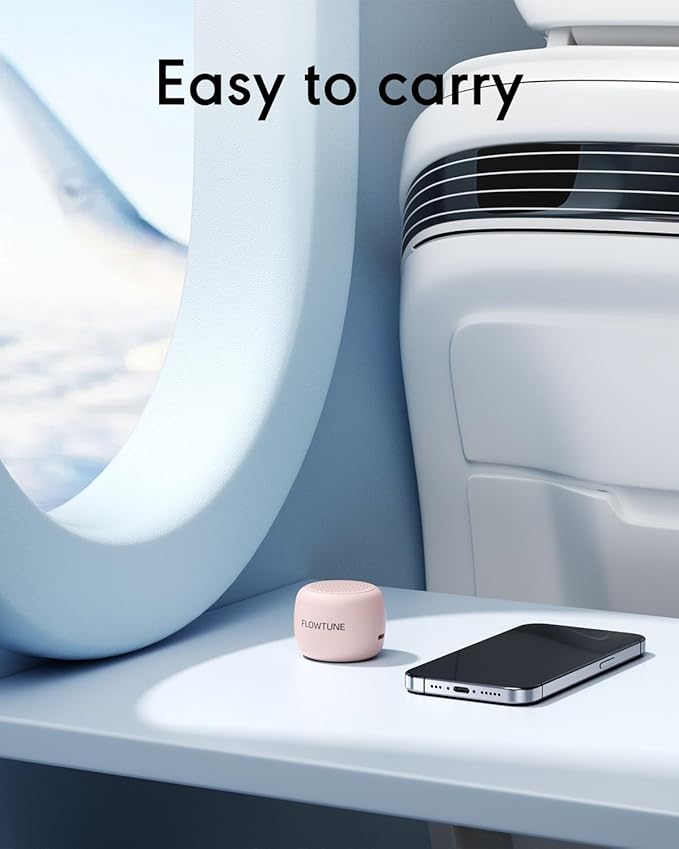 Sound Machine Flowtune White Noise Machine for Baby Adults, Mini Portable Sound Machine for Travel, 6H Timer, 18 Soothing Sleep Sounds Gift (Sakura Pink) - Bloomnest