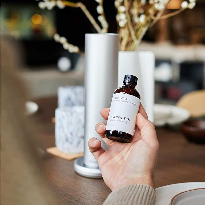 AromaTech The Hotel Aroma Essential Oil Blend: Luxury Hotel Inspired Aromatherapy with Lemon, Lavender, Peach & Pine for Ultrasonic Diffusers & Nebulizers - 4 fl oz, 120 mL - Bloomnest