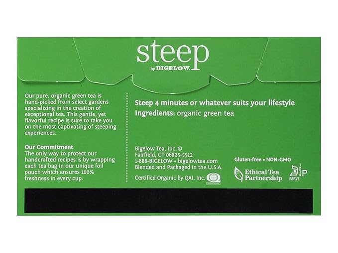 Bigelow Tea Steep Pure Green Organic, 0.91 oz - Bloomnest