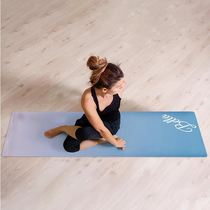 Custom Name Yoga Mat,Personalized Travel Yoga Exercise Mat,Non Slip,Perfect for Kids & Adults,Gradient Color E Series - Bloomnest