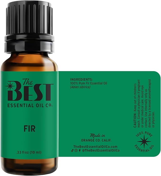 The Best Fir Essential Oil- Premium Grade- 100% Pure & Natural for Aromatherapy, Diffuser, Spa, Massage, Air Freshener- 10 ml (.33 fl oz) - Bloomnest