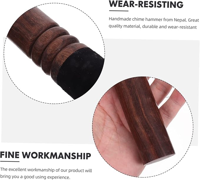 BESPORTBLE Sound Bowl Stick Handmade Mallet for Tibetan Singing Bowls Durable and Sturdy Striker for Meditation and Mindfulness Practices - Bloomnest