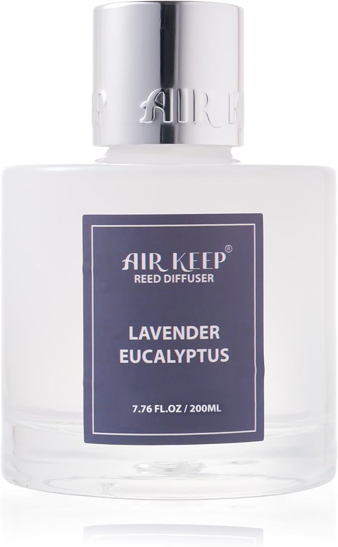 Airkeep Reed Diffuser Set/Lavender Eucalyptus/6.76 fl oz(200ml)/1 Pack/Home & Office Decor Aromatherapy Diffuser Oil Gift Set - Bloomnest