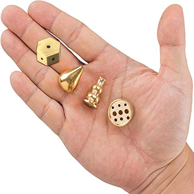 Brass Incense Burner, Incense Cone Holder, Coil Incense Holder, Incense Stick Holder, Hexagonal Shape Burner Plate Holder Censer, 4 Styles. - Bloomnest