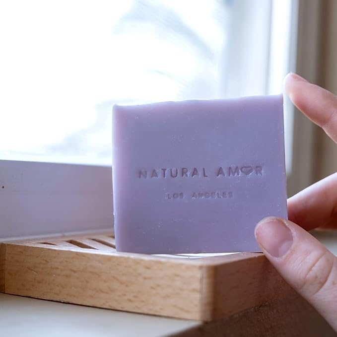 Natural Amor Handmade Bath Body Gift Set,6 pcs Self Care Gift for Women,Includes Soap Bar, Bath Bomb, Clay Mask, Candle- Thank you Gift for Pampering - Bloomnest
