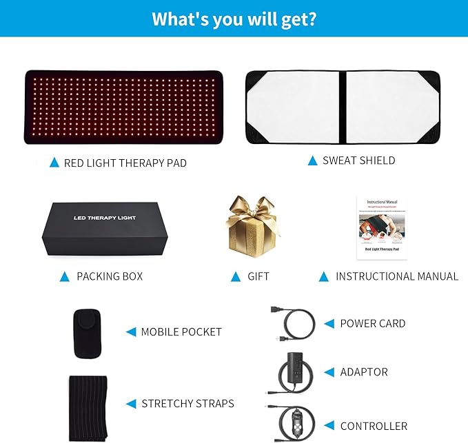LED Light Therapy Device Pad Full Body Covered pad 660&850nm,Home use Red Light Therapy or Near Infrared Light Therapy cabpay