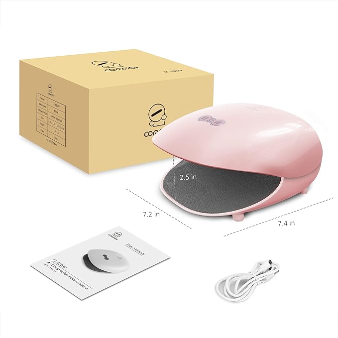 COMFIER Wireless Hand Massager with Heat -3 Levels Compression & Heating,Rechargeable Hand Massager Machine for Carpal Tunnel,Ideal Gifts for Women (Petal Pink)