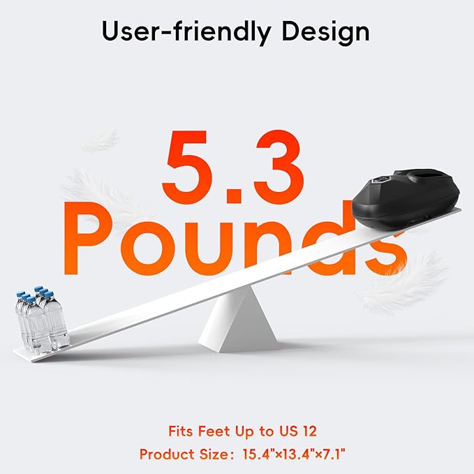 Howdy Foot Massager with Heat and Remote for Plantar Fasciitis, 2025 Heated Shiatsu Feet Massager for Neuropathy, Christmas Gift for Him Her Mom Dad, Wireless Control