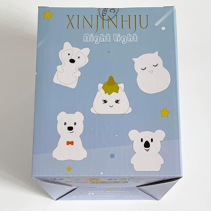 Large Size Fox Night Lights for Kids Animal Bedside Lamps, Decorative Lights, Mood Light, Soft Light, Portable Color Changing Gift for Children Girls Boys Student Teen - Large - Bloomnest