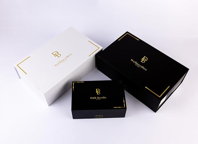 White Wellness Box 12pc Self Care Spa Gift Basket for Women - Loving Gift Basket for Mothers Day, Birthday, Best Friend set, Womens Beauty Kit. Luxury Gifts with Scented Candle, Bath Bomb.