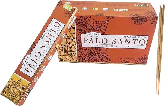 Deepika Palo Santo Masala Agarbatti Sticks Pure and Natural Home Fragrance Incense Set of 12 Box Bloomnest
