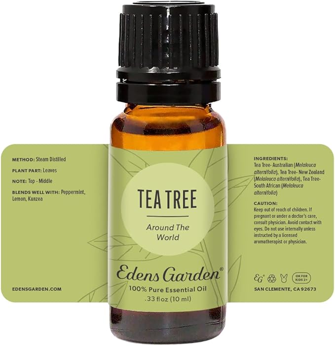 Edens Garden Tea Tree Around The World Essential Oil- 100% Pure Premium Grade, Undiluted, Natural, Therapeutic, Aromatherapy, The Best for Diffuser, Skin, Face, Hair 10 ml (.33 fl oz) - Bloomnest
