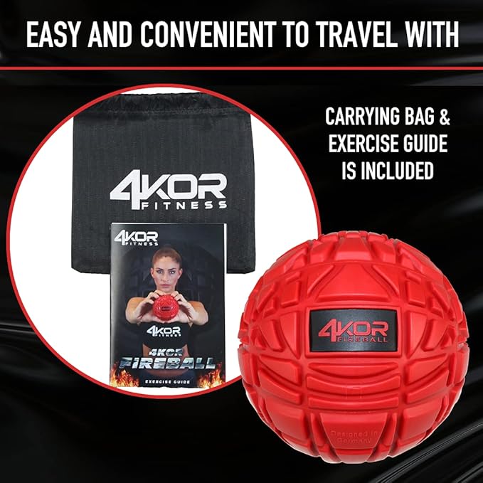 4KOR Massage Balls for Trigger Point Therapy - Myofascial Release Ball - Muscle Relief for Back, Neck, Shoulder, Foot Pain - Fitness Massage Balls for Mobility - Deep Tissue Release Ball - Bloomnest