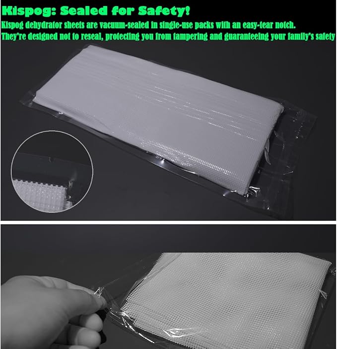 Mesh Silicone Dehydrator Sheets, 10x11 in 10 Pcs/Sets for Food Dehydrator & Freeze Dryer (10x11 INCH Mesh Silicone Dehtdrator Sheet) - Bloomnest