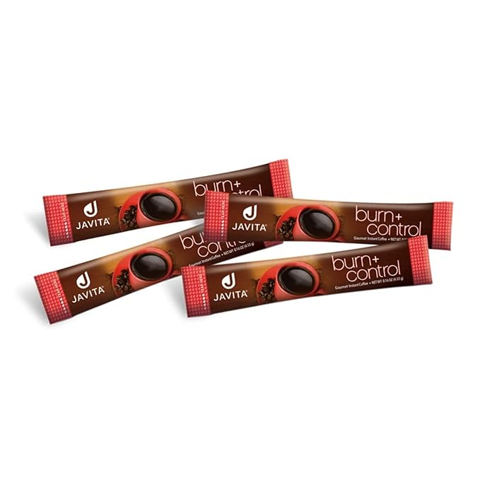 Javita Burn + Control Instant Coffee, Weight Management Herbs: Garcinia Cambogia & Yerba Mate, Slimming Coffee with Help of Exercise, Keto, Dieters Drink, 2 box / 24 (4.55g Sticks), 48 Count - Bloomnest
