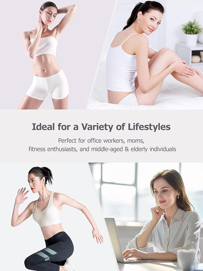 Lymphatic Drainage Massager & Anti Cellulite Massage Tool, Helps Reduce Stretch Marks & Cellulite, for Legs, Arms & Belly, Body Sculpting Machine with Microcurrent, Light, Heat & Vibration - Bloomnest