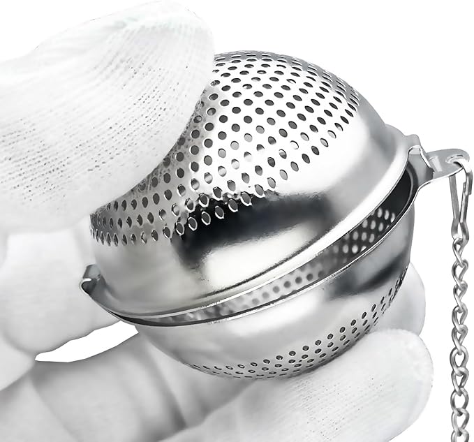 2 Pack Food Grade 304 Stainless Steel Mesh Tea Ball 2.1 Inch Tea Infuser Strainer Filter Diffuser for Loose Tea - Bloomnest