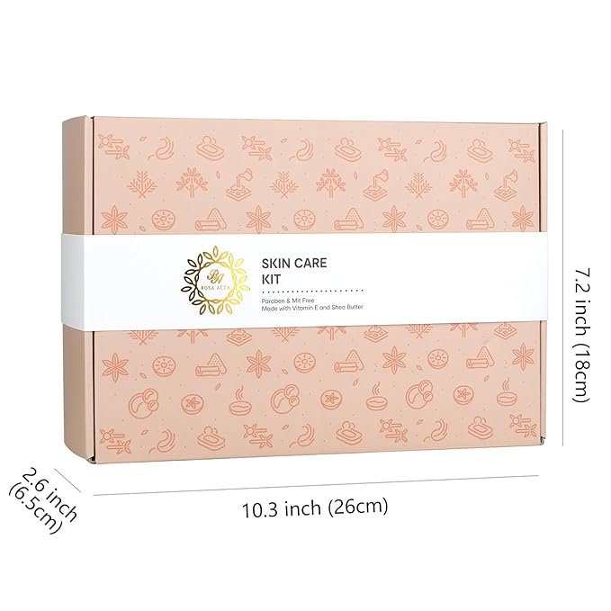 Orange 23 Pcs Facial Skin Care Set for Women & Men, Bath and Body Kit, Spa Gift Baskets, Birthday Gifts For Women, Cream, Serum, Face Oil, Sheet Mask, Clay Mask, Christmas, Valentines, Mother Day - Bloomnest
