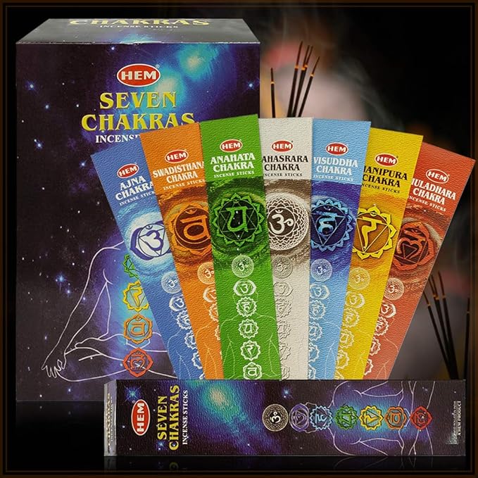 Chakra Incense Sticks and Incense Stick Holder Bundle Insence Insense Hem Incense Sticks - Bloomnest