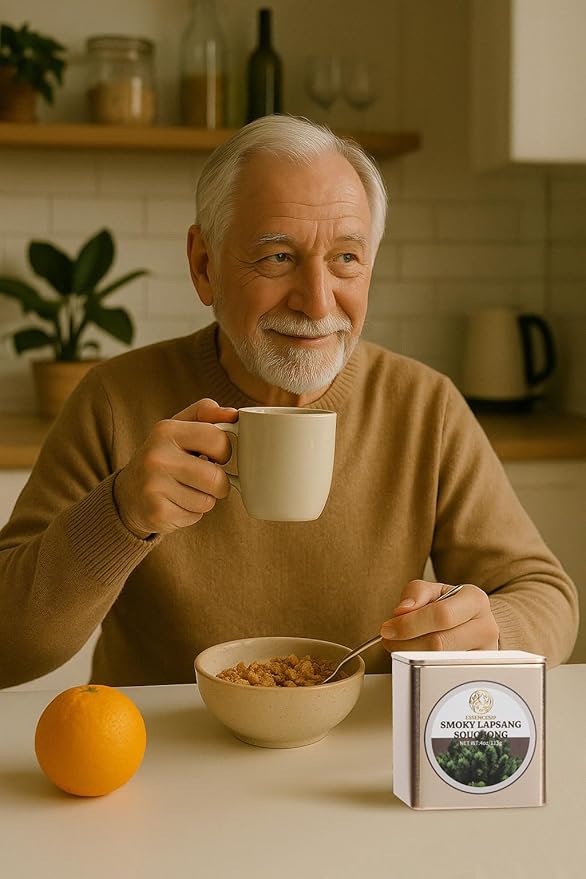 ESSENCESIP Smokey Lapsang Souchong Black Tea Loose Leaf - 4oz Tea Sampler Pinewood Smoked in resuable Tin, Rich Smoky Flavor - Bloomnest