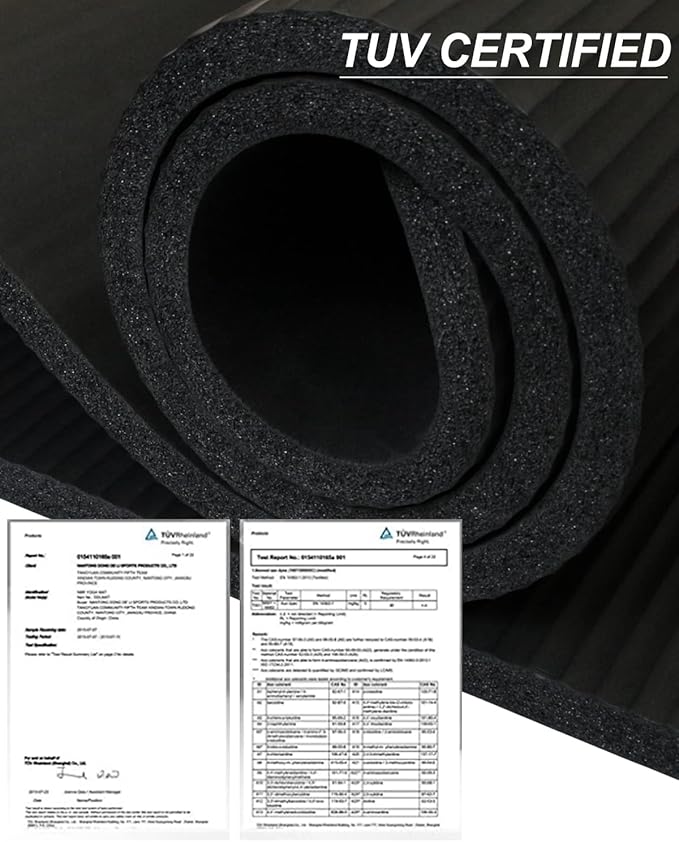 Yoga Mat Thick Wide Yoga Mats for Women Men Large Exercise Mat 78"x35" 1/2 Inch Workout Mat for Home Gym, with Carrying Yoga Bag