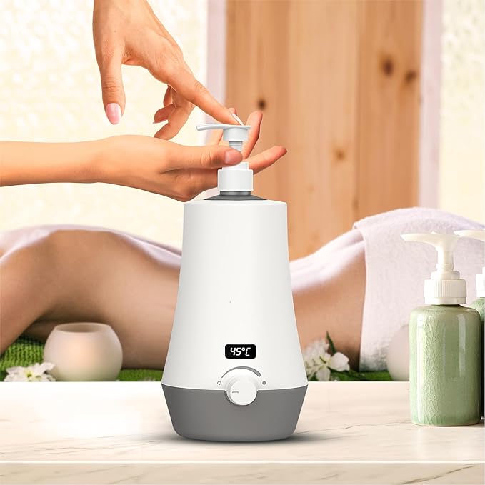Massage Oil Warmer for Professional Salon Spa Massage, Home Lotion Warmer Plug-in Oil Heater Beauty Salon Treatment (2nd Gen) - Bloomnest