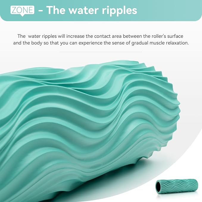 SUBCULTURE Pick Foam Roller - Medium Density Deep Tissue Massager for Muscle Massage and Myofascial Wave Textured Release, Back Roller for Pain Relief & Stretching - Bloomnest