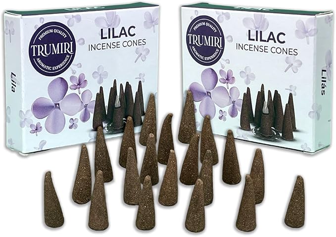 Lilac Incense Cones - 20 Cone Incense - Dual Pack of 10 - Scented