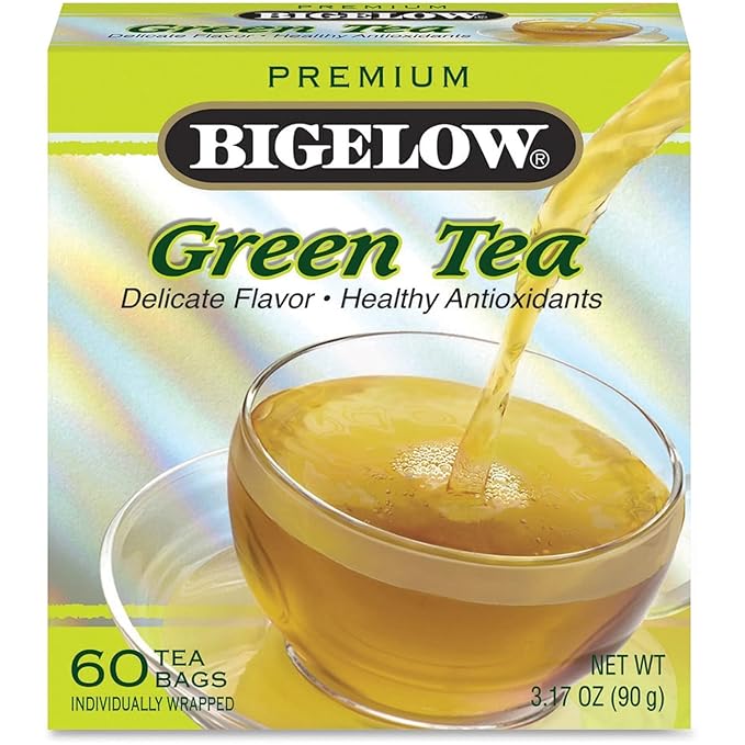 Bigelow Tea Green Tea 60 Count, Premium Blend Bulk Box Green Tea, Caffeinated - Bloomnest